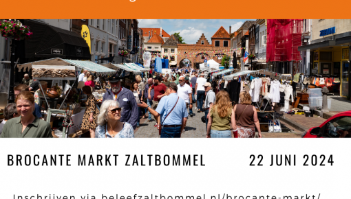 Standhouders voor brocante markt gezocht: